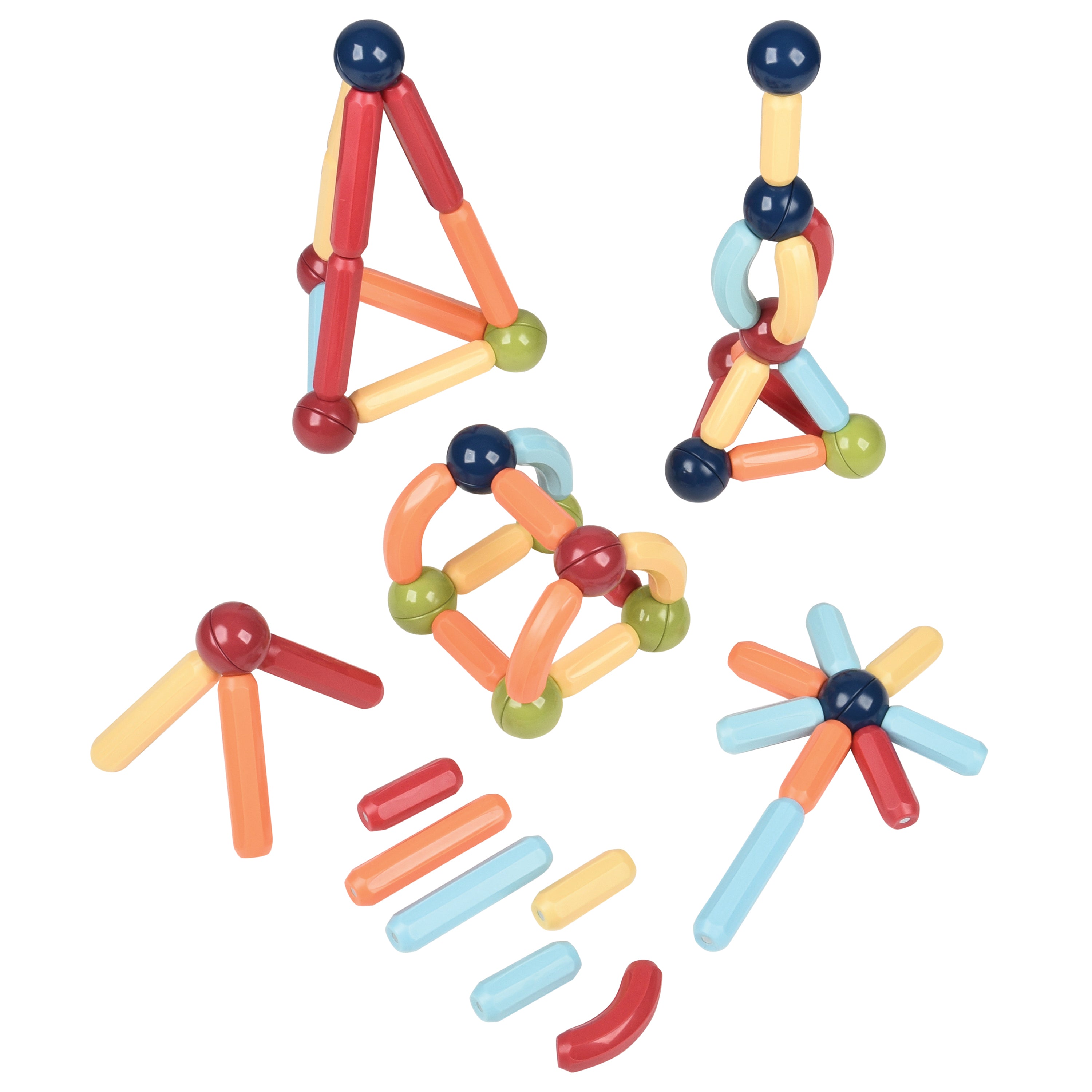Magnetic Beam & Ball Builders 64 pcs.