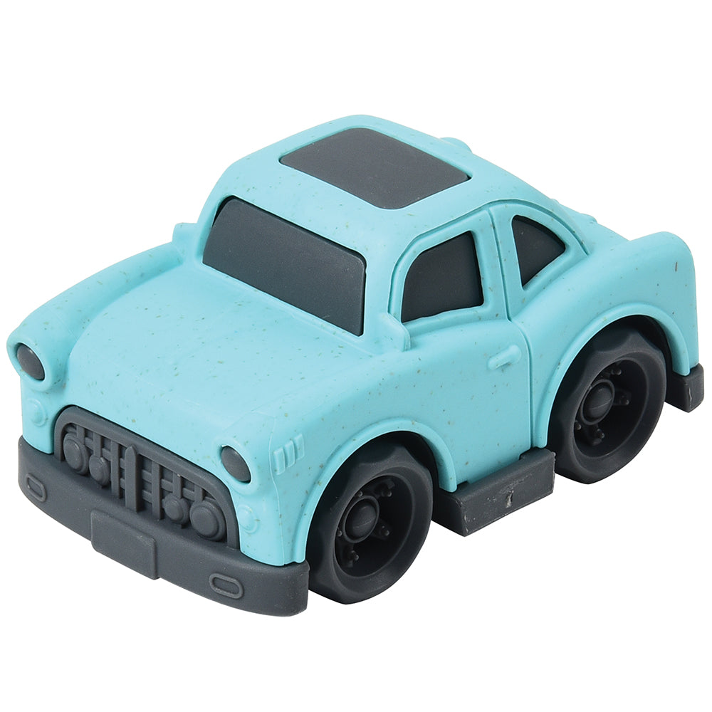 Eco-Friendly Light Blue Car