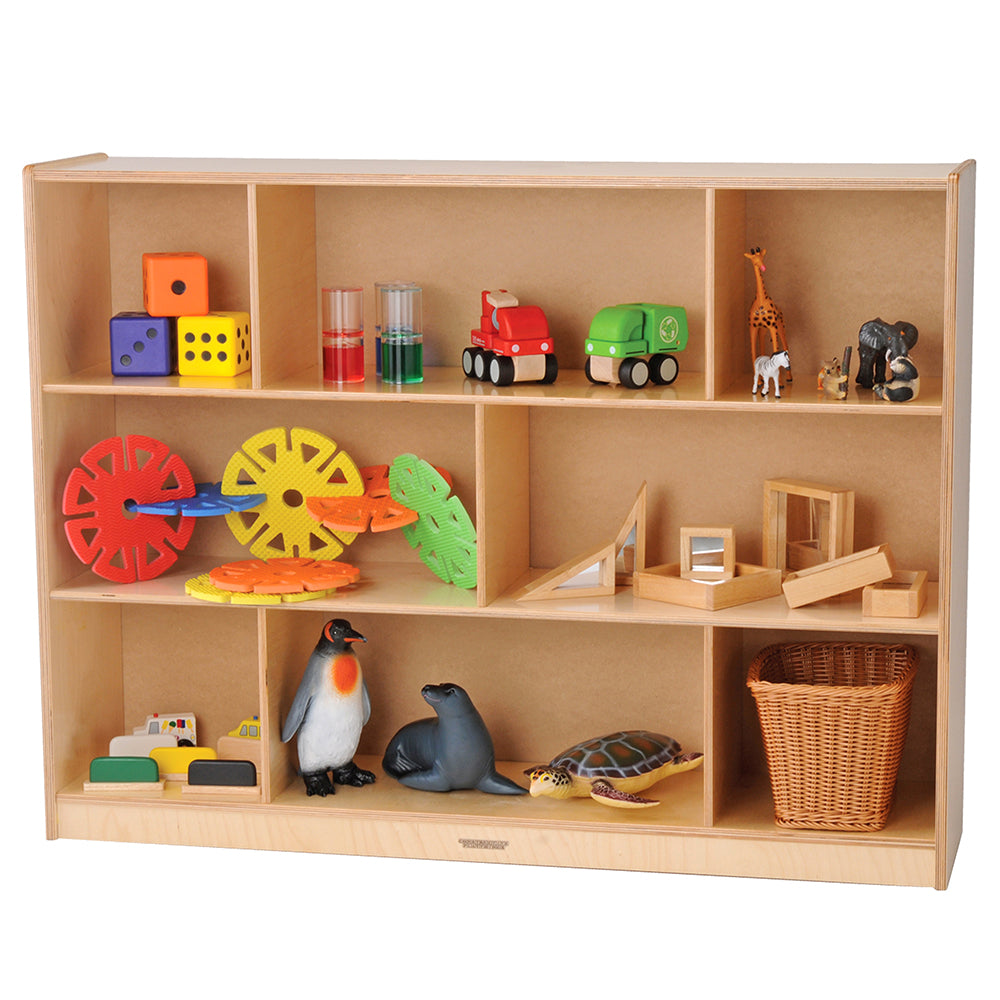 Birch Three Level Tall Storage | Durable Classroom Organization Unit | Construct CP-H107