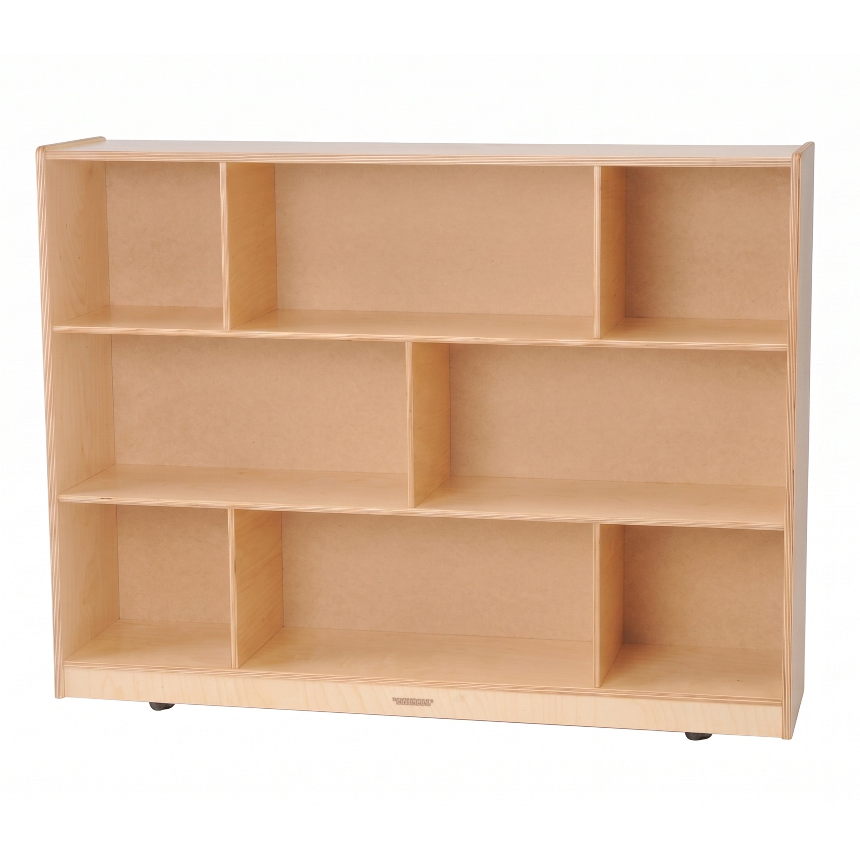 Birch Three-Level Tall Storage Unit | Eco-Friendly with 8 Compartments