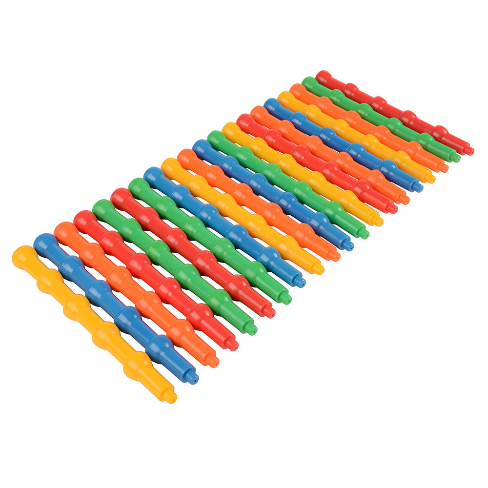 100 Colorful Pegs