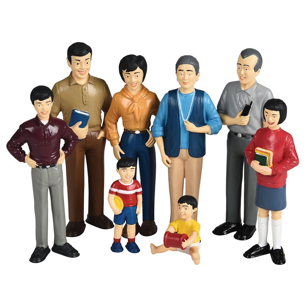 Asian Pretend Play Family Figurines