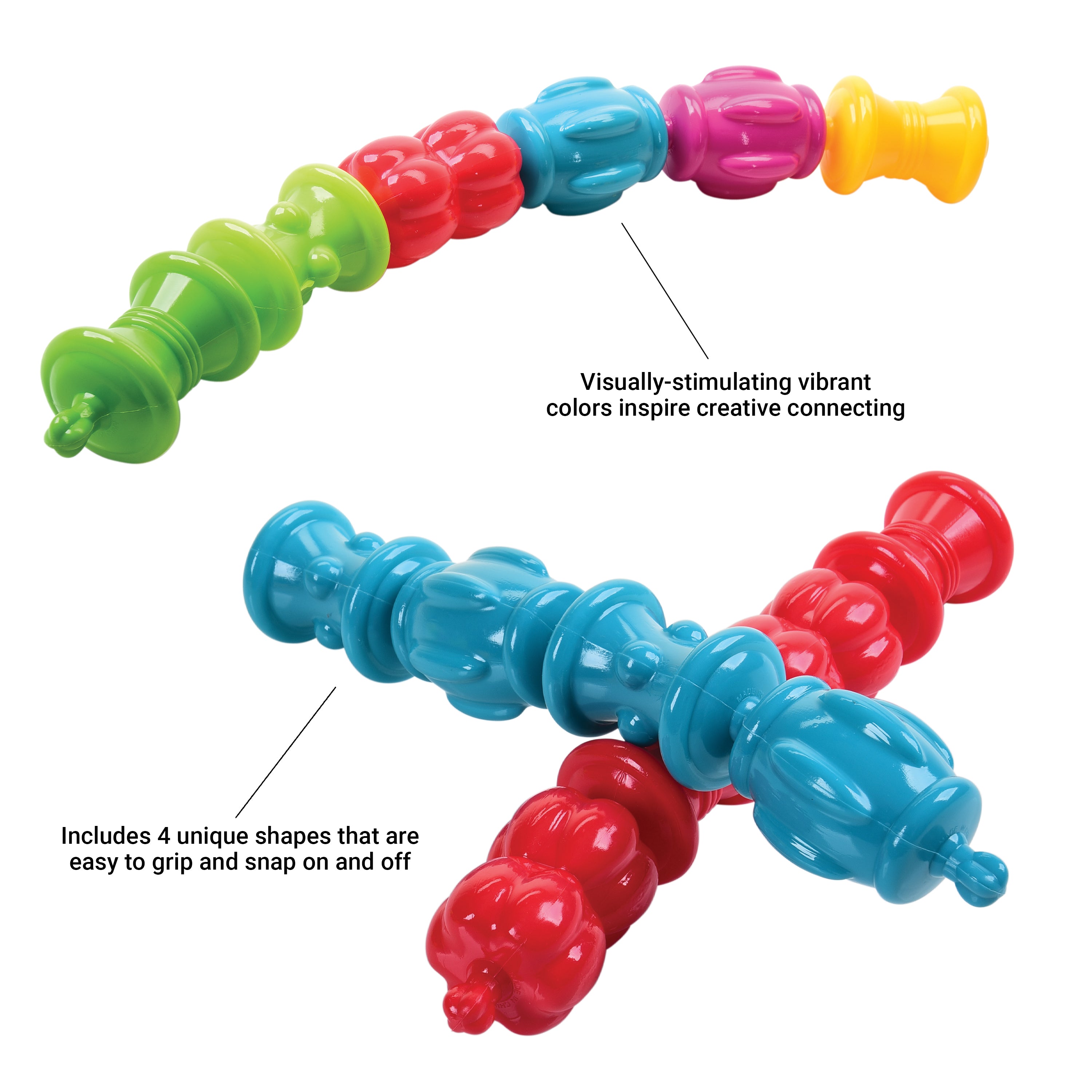 Snap & Sort Beads Set | 48 Pieces with Storage Tub