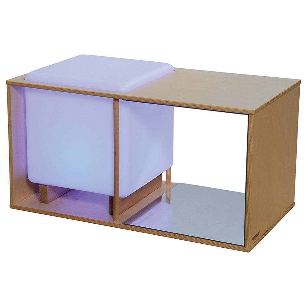 Wooden Light Table with Portable Light Cube