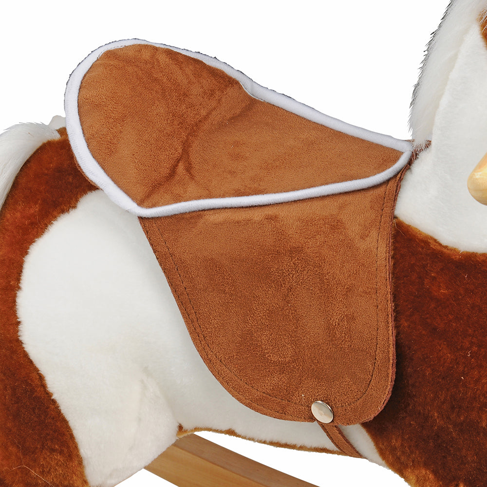 Close-up of Saddle on Rocking Horse