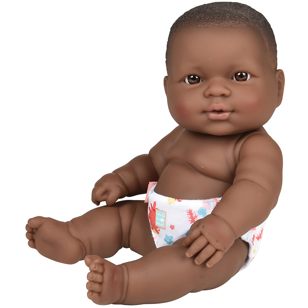 Huggable 14" African American Baby Doll | Soft Vinyl with Detailed Features