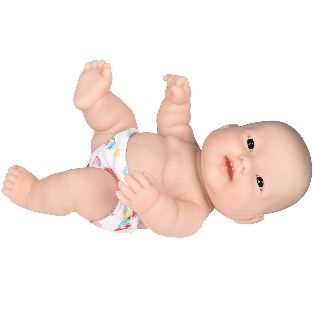 Huggable 14" Asian Baby Doll with Removable Diaper