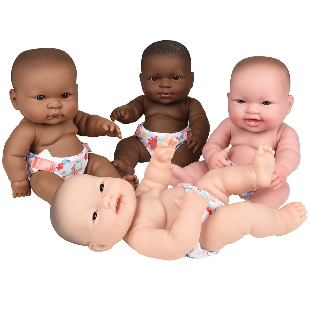 14" Huggable Multicultural Baby Dolls | Set of 4 with Detailed Features