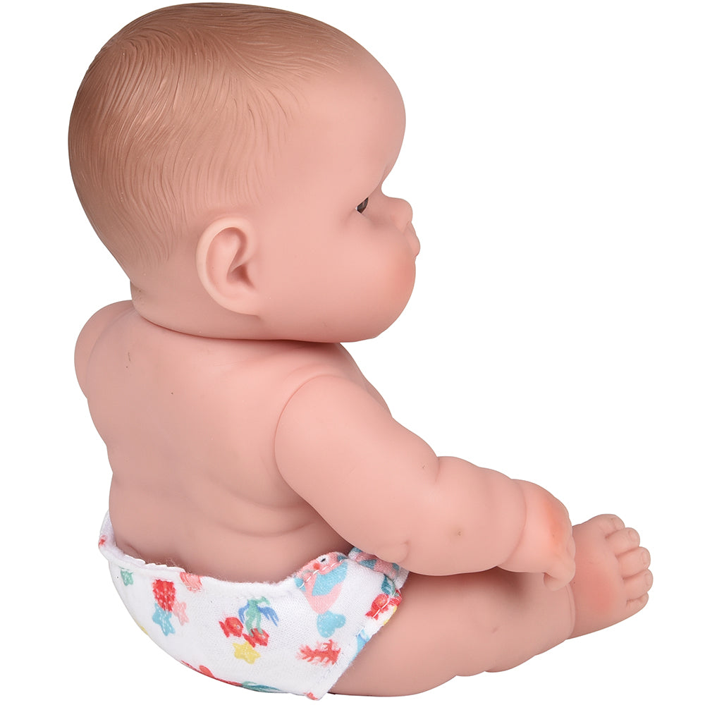 Back View of Huggable 10" Caucasian Baby Doll 