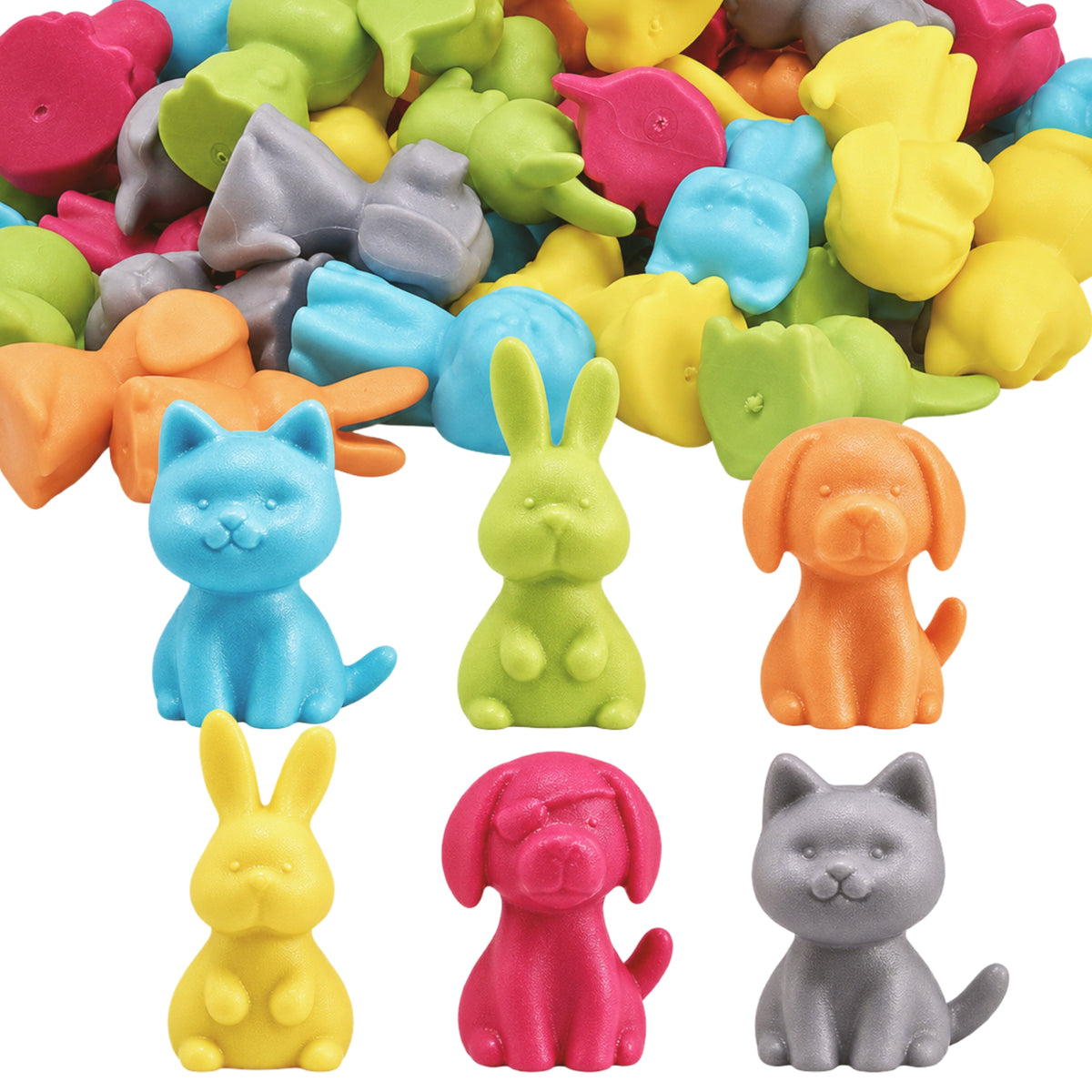 Empathy Counters Social Emotional Learning Set | 72 Piece Animal Counters