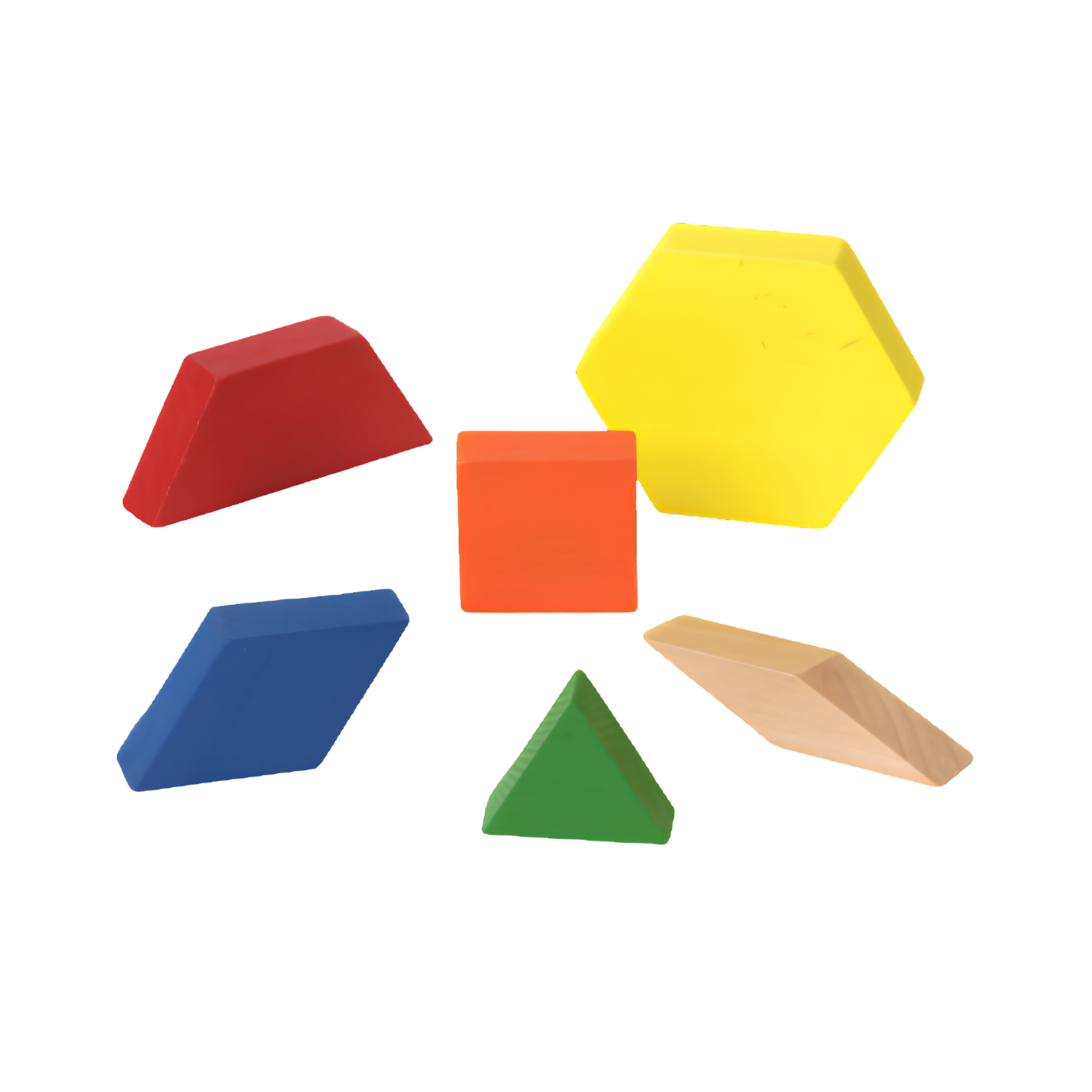 Wooden Pattern Blocks - 250 Pieces