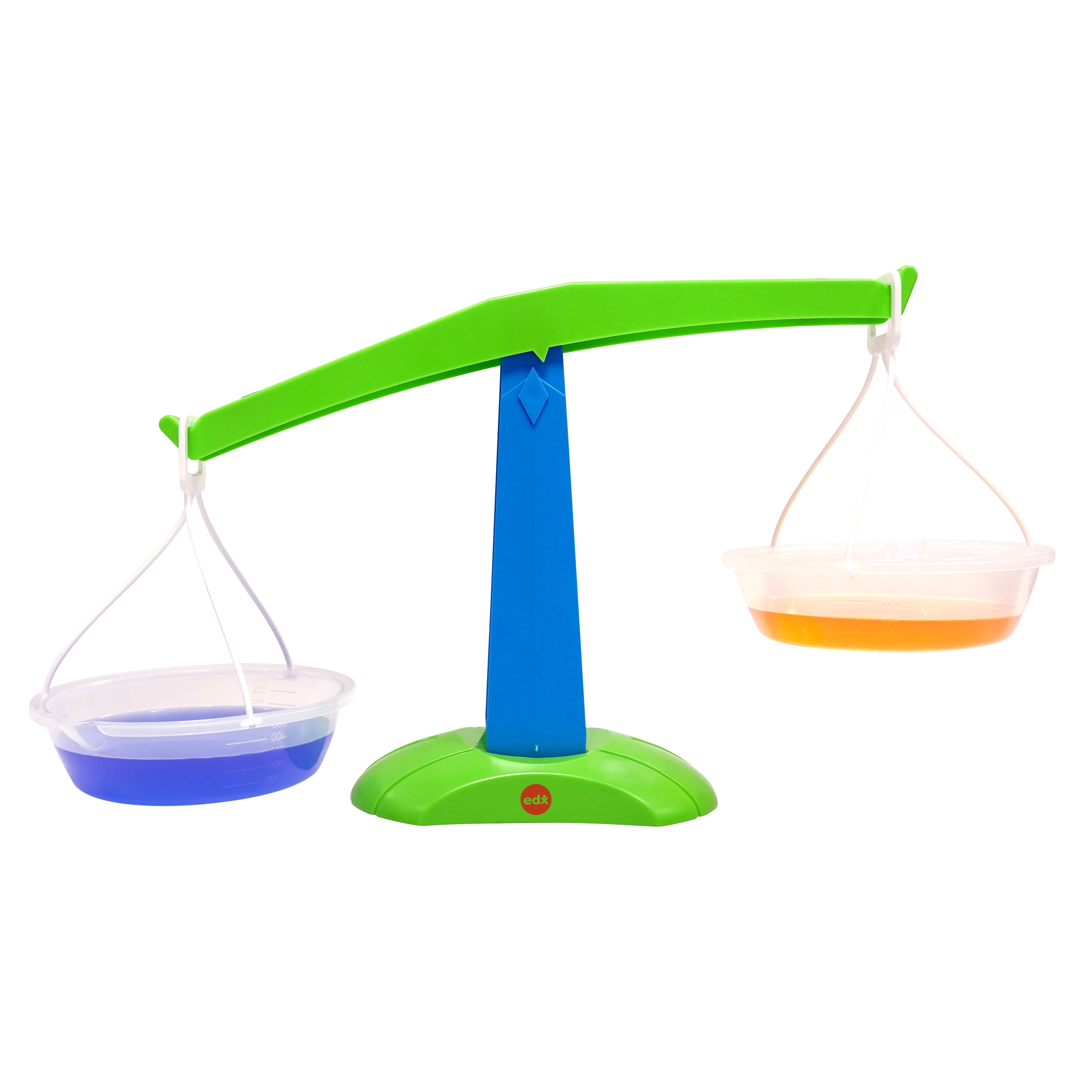 Early Math Balance Scale | Plastic Classroom Measurement Tool with Removable Pans & Graduated Marks