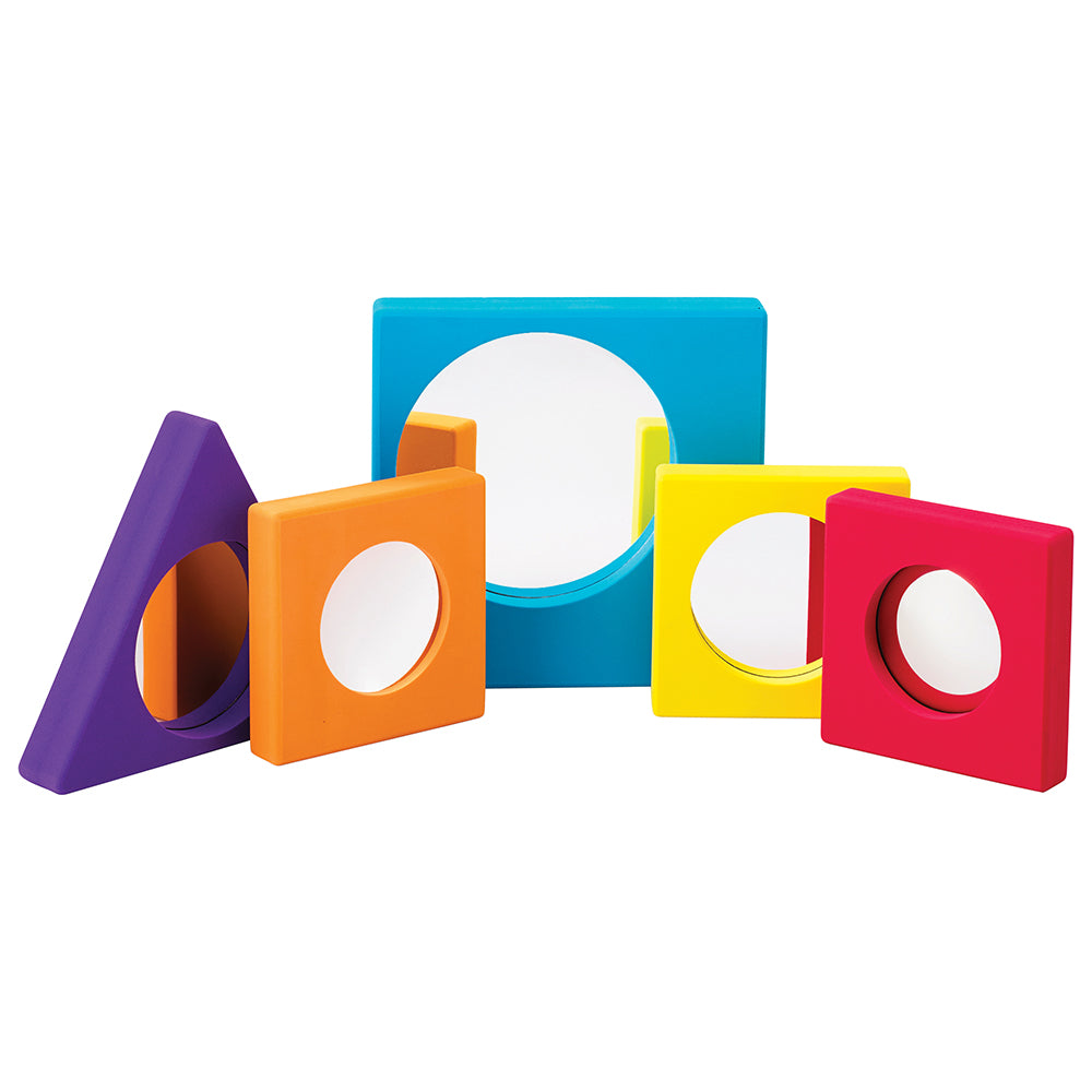 Eyfs Exploring Mirrors Child-Friendly Observation Mirrors Set | 5 Colorful Mirrors for Early ...
