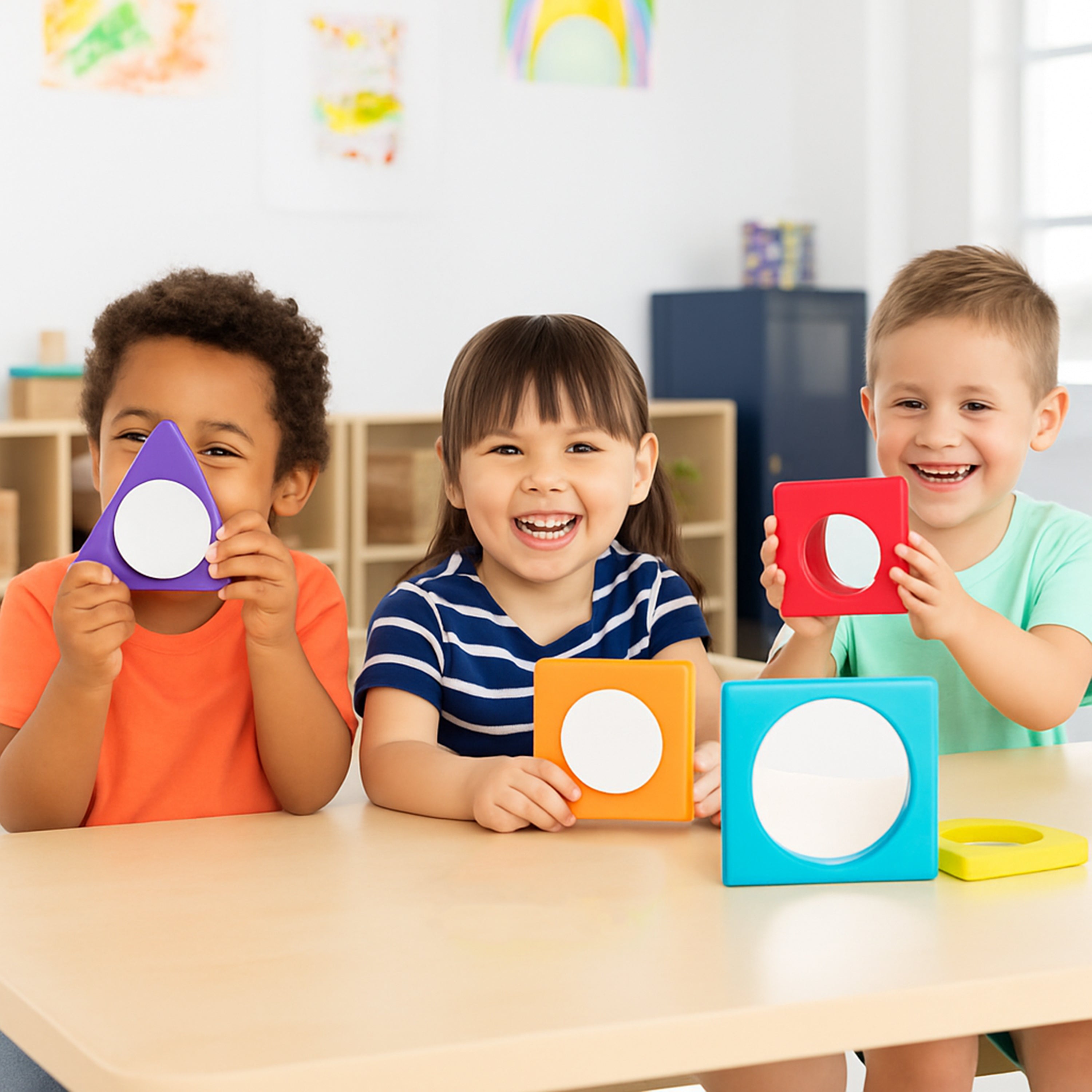 Observation Mirrors Set | 5 Piece Set of Colorful Child-Friendly Mirrors