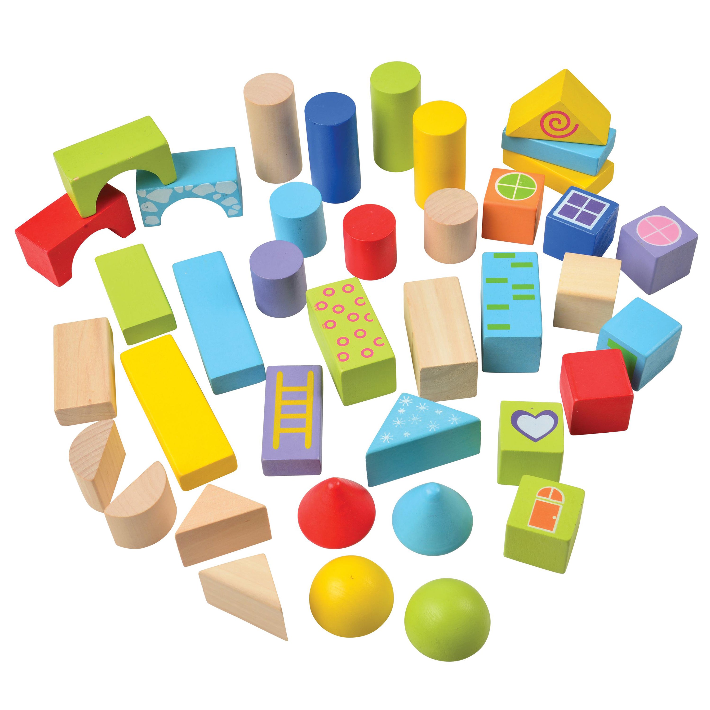 100-Piece Wooden Building Blocks Set for Toddlers – Colorful Stacking, Sorting & Educational Play
