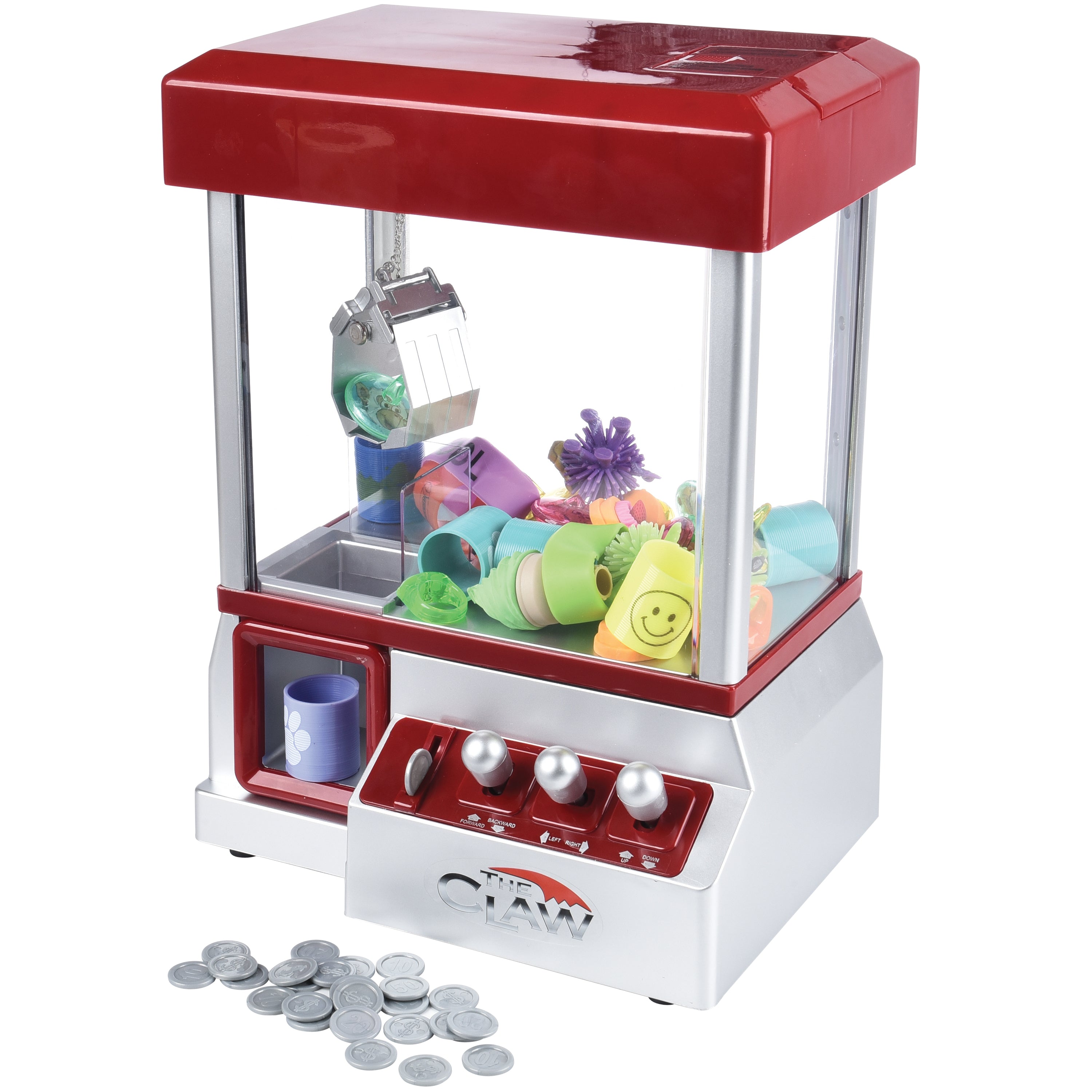 Carnival Crane Game | Classic Claw Machine with Music, Tokens & Prize Drop Fun