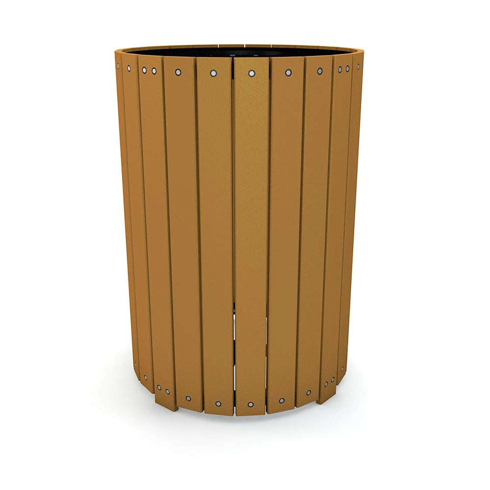 Clean and Efficient: 32 Gallon Round Receptacle for Playground Waste Management FF-32RHD