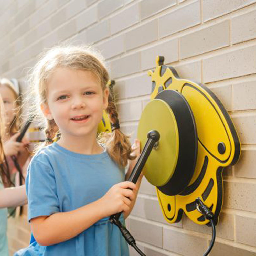 Kid Playing Melody Bees Musical Playground Equipment | Power Cord A