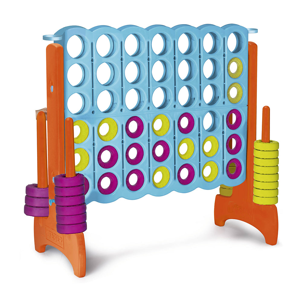 Colorful game board with pegs on a white background