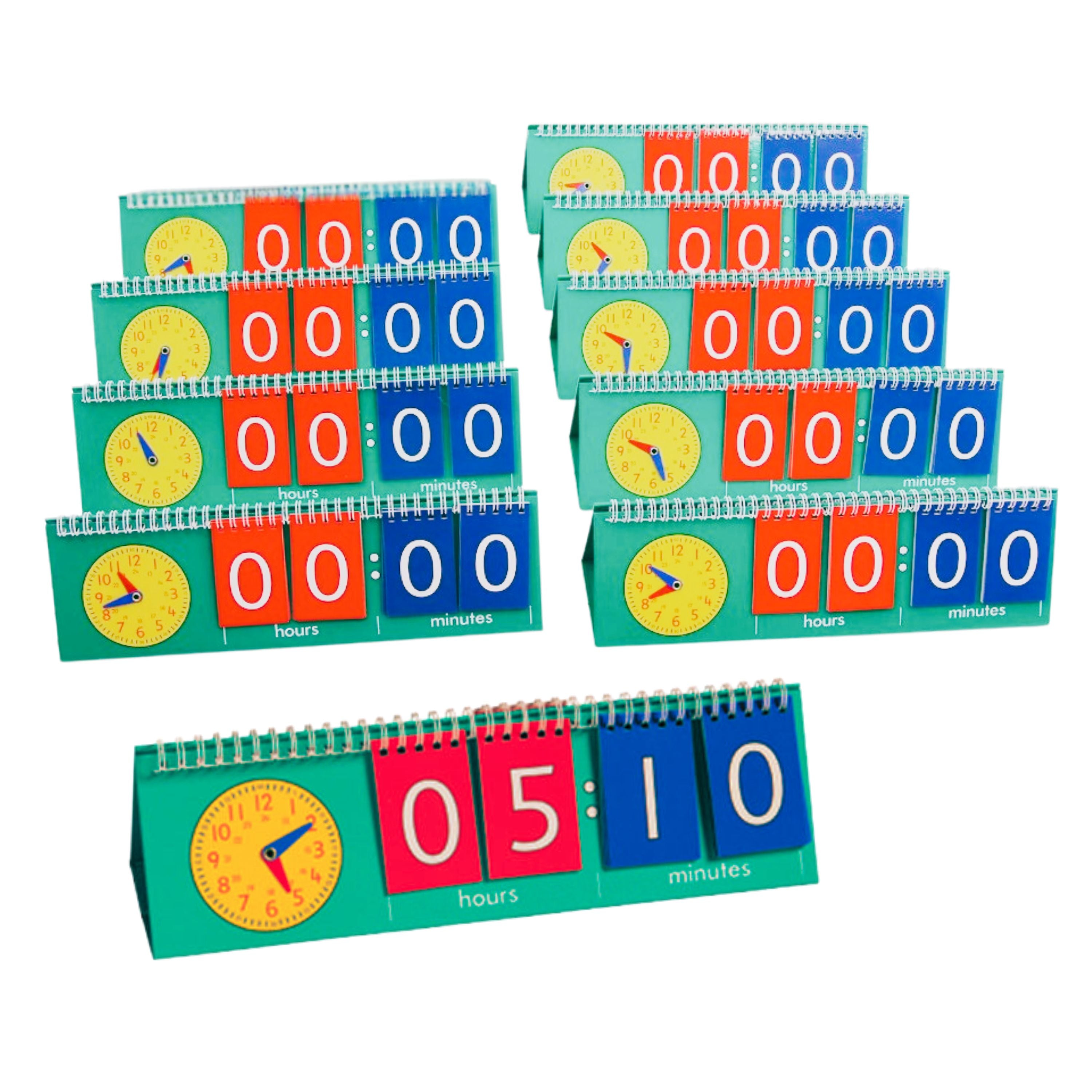 Tell Time Student Flip Chart Set of 10