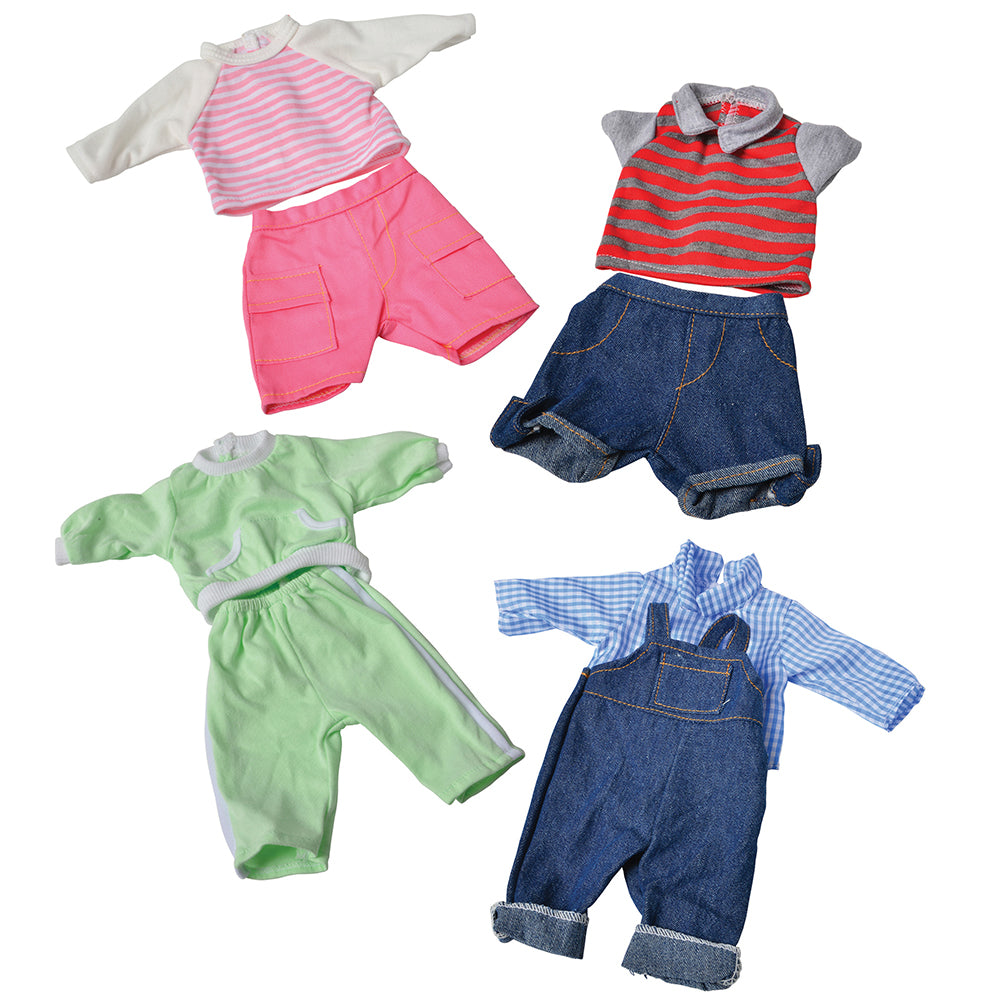 4 Clothing Sets For 12" - 14" Baby Dolls