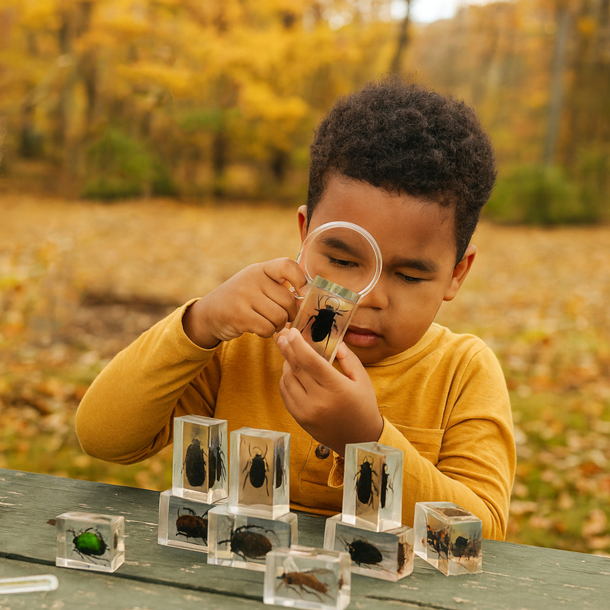 Glass Insect Discovery Geoworld Bugs World Collection: 12 Real Insects for STEM Learning ...