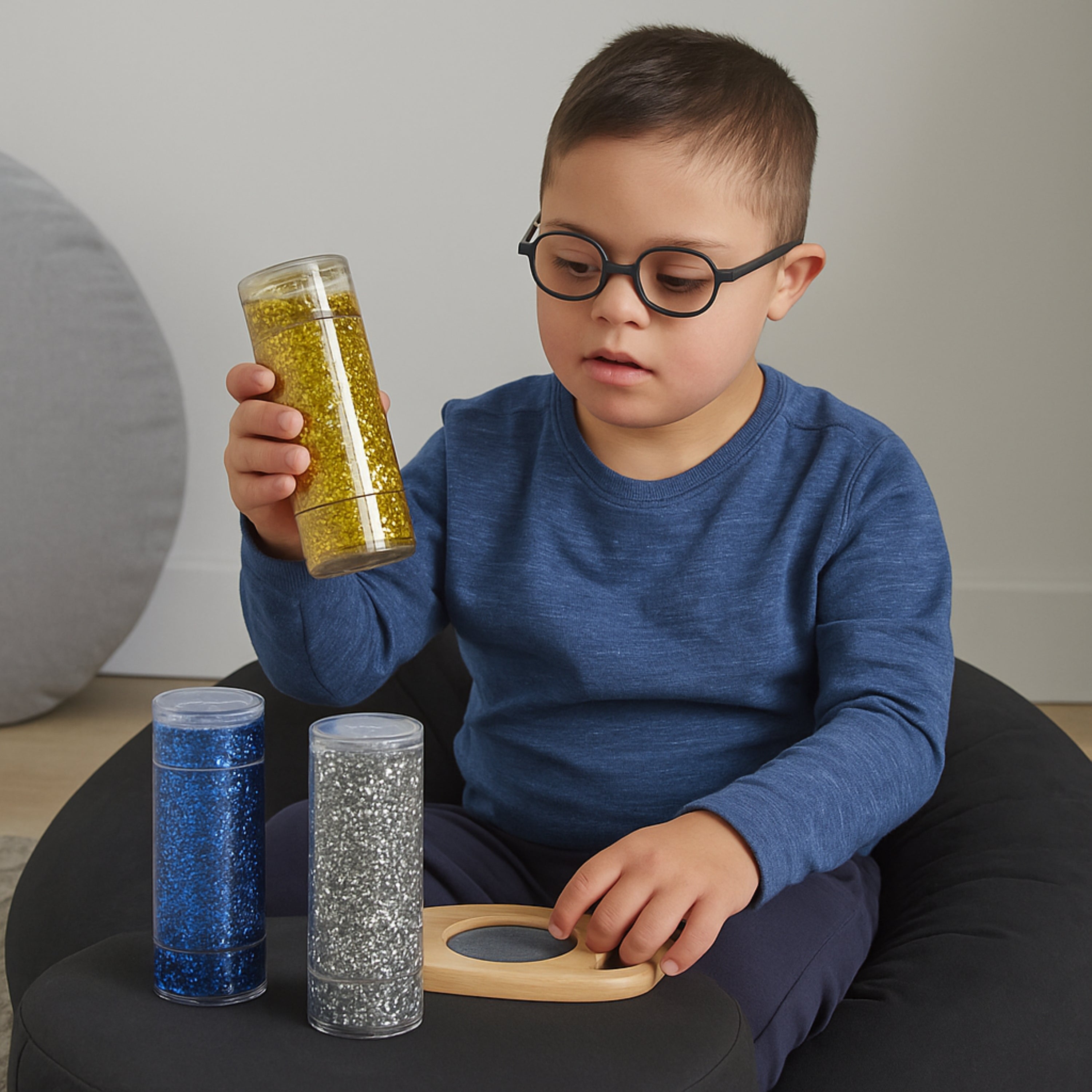 Glittering Sensory Storm Tubes – Calming Support for Special Needs & Classroom Focus | Set of 3