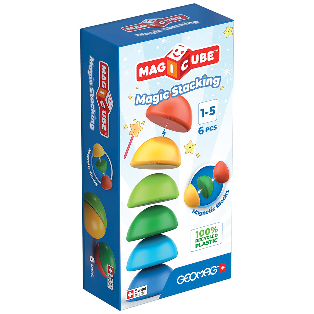 Geomag Magicube™ Stackers | Early STEM Builder 6-Piece Set Packaging