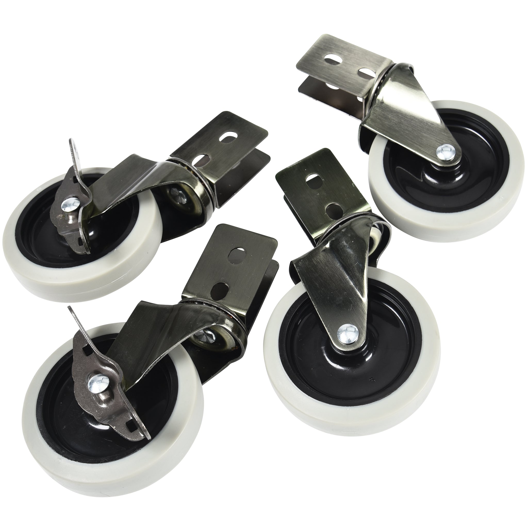 Child Craft Bristol Evacuation Casters for Standard See-Thru Crib | Antique Bras GNR-110CASTERS