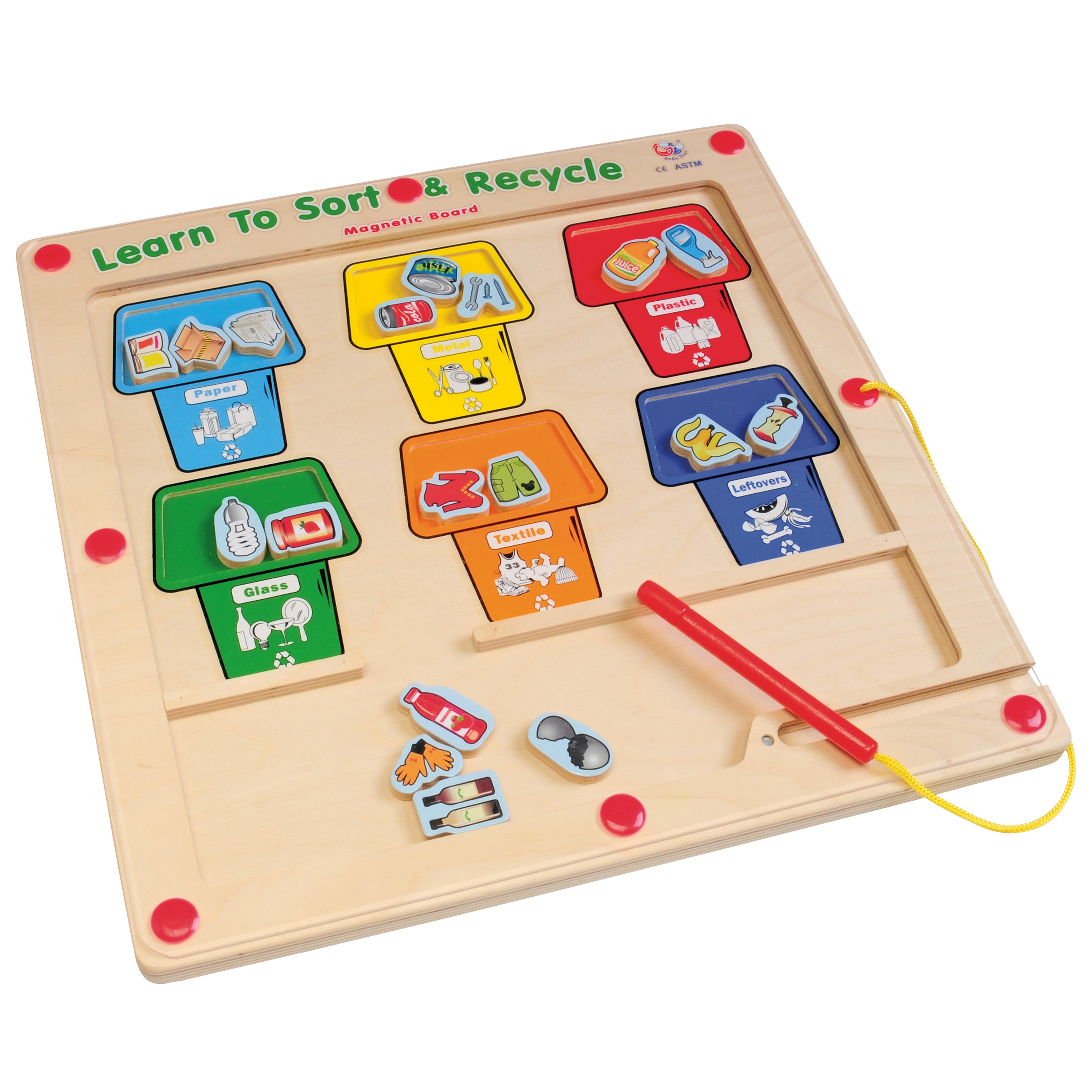 Recycle & Sort Magnetic Game | Learn About Materials Through Play