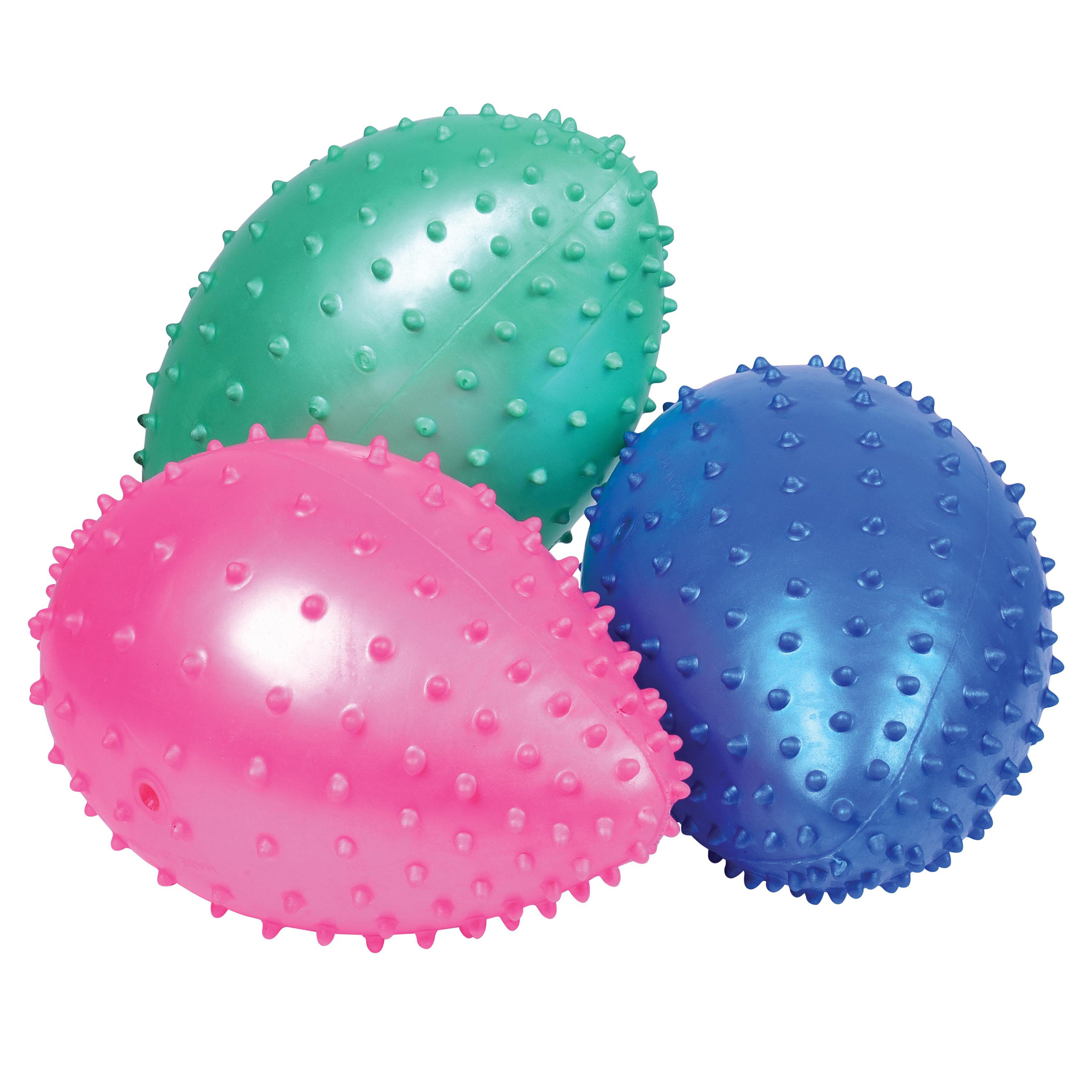9" Knobby Sensory Footballs – Set of 12