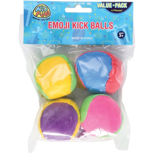 Emoji Sensory Kickballs - Set of 4