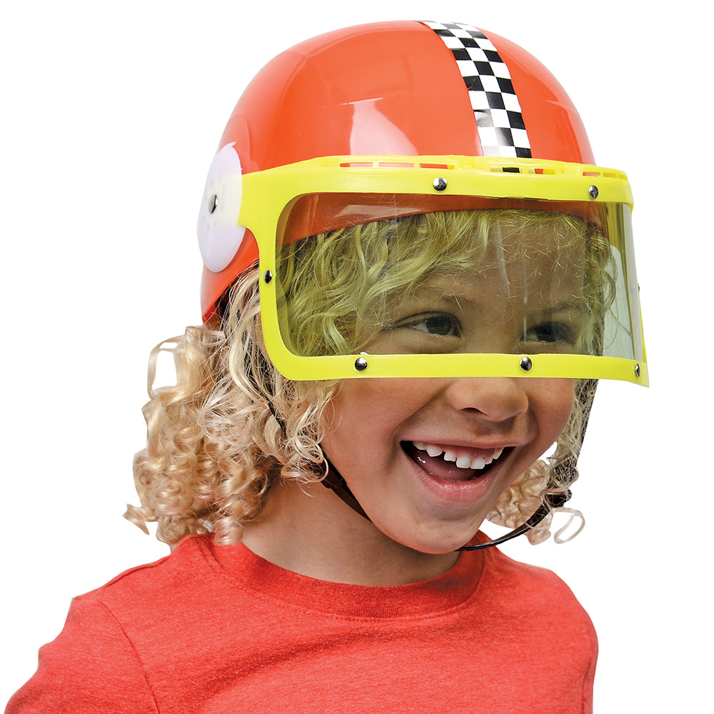 Motorcycle Helmet for Kids Realistic Dress Up Toy for Imaginative Play Child Sized Ages 3