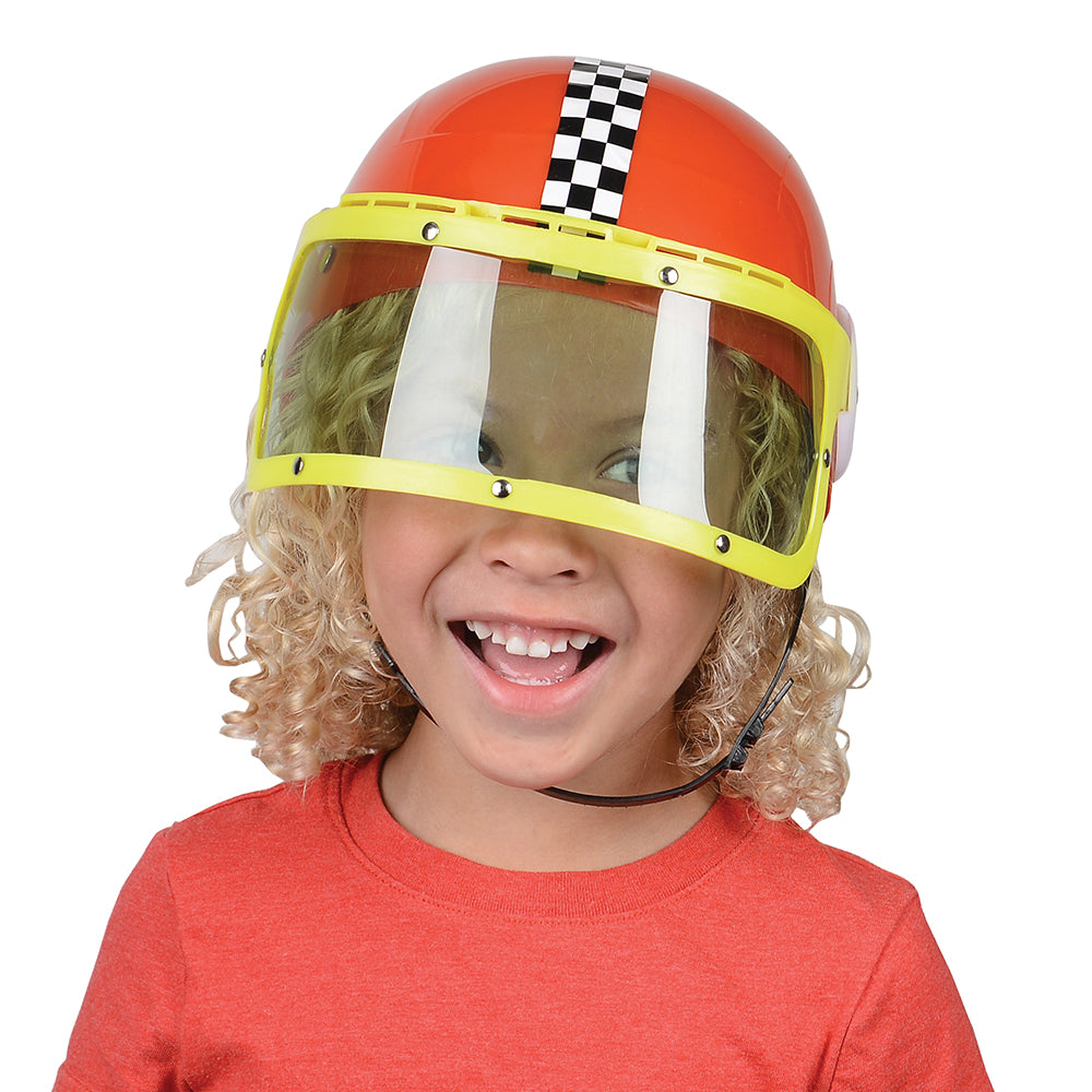 Kid Wearing Motorcycle Helmet with Face Shield