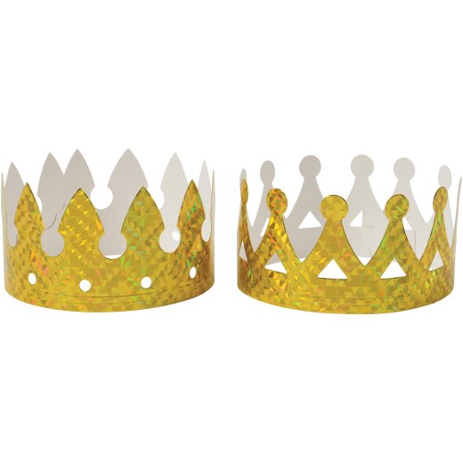 Metallic Crowns – Set of 12