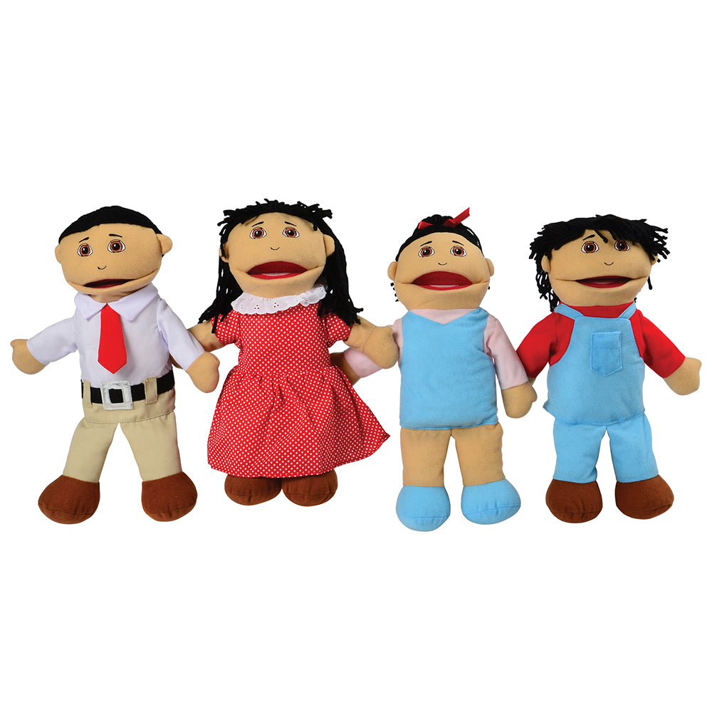 Asian Family Puppet Set