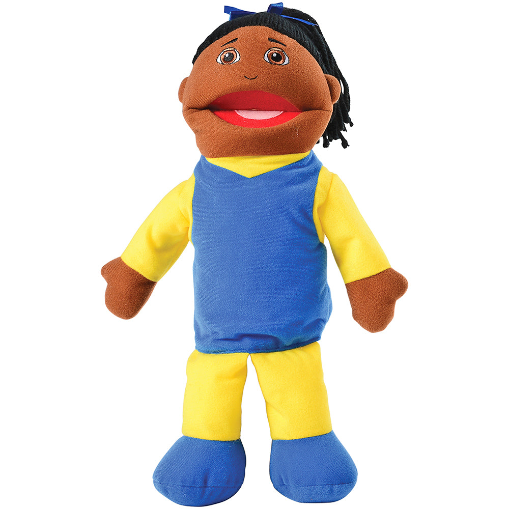 African American Daughter Open Mouth Puppet