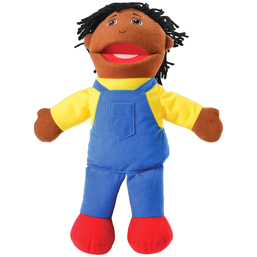 African American Son Open Mouth Puppet