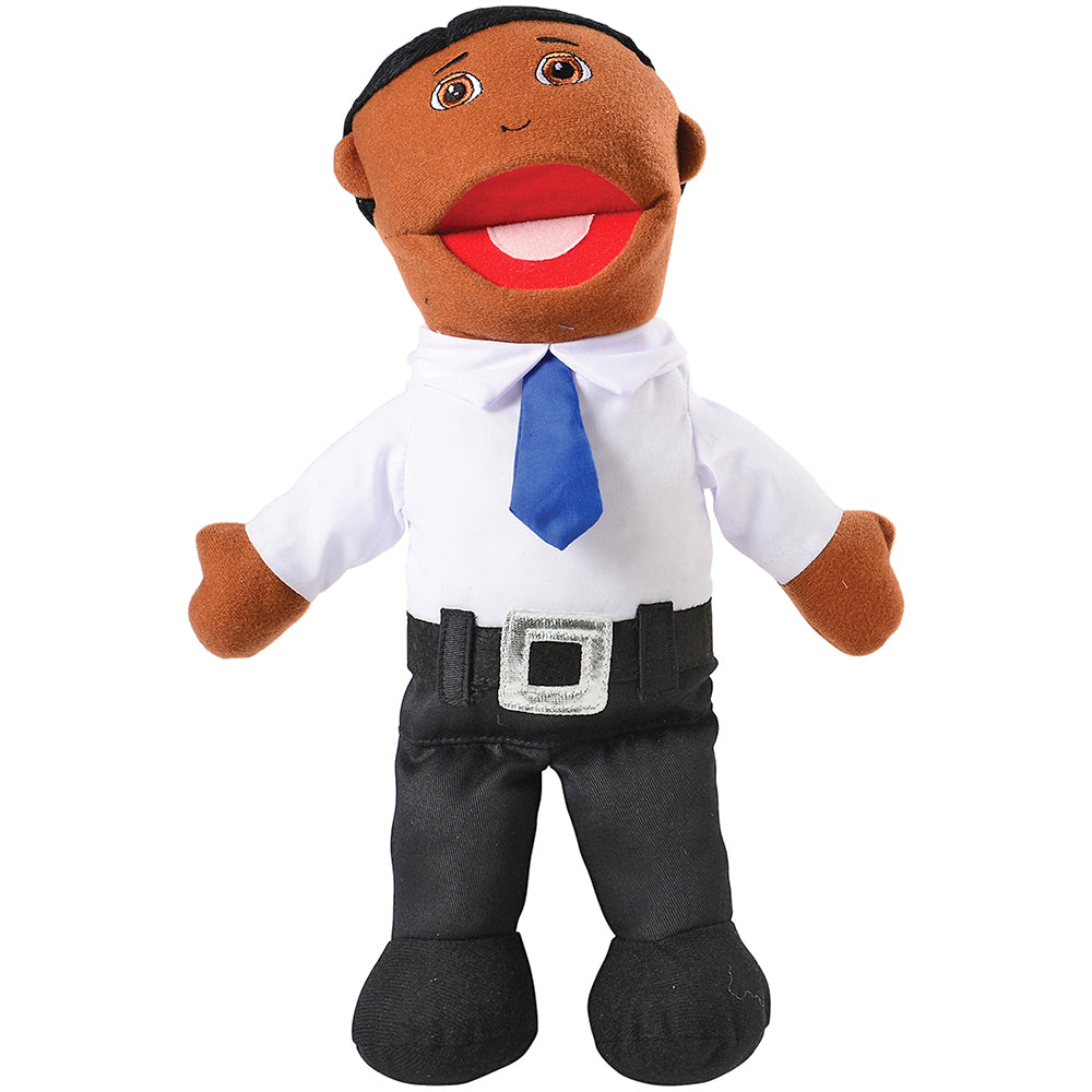 African American Father Open Mouth Puppet