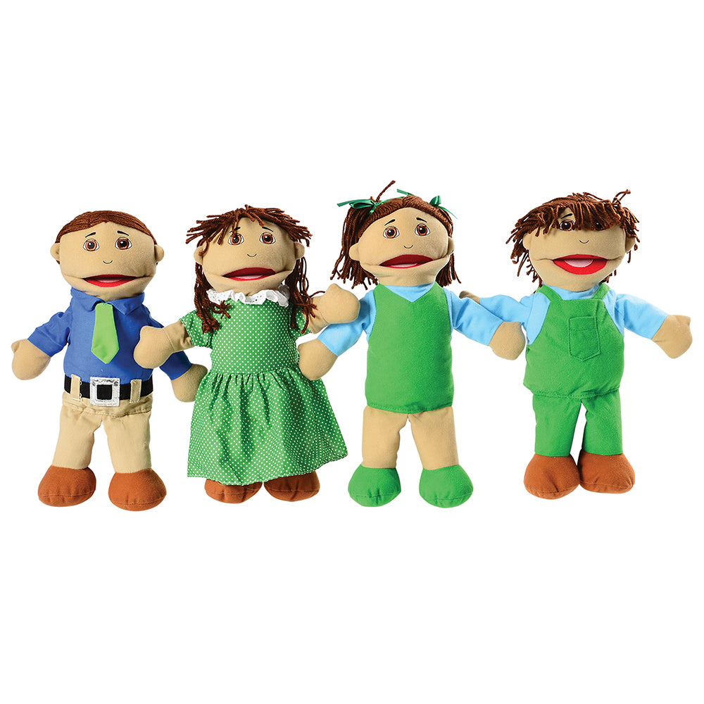 Hispanic Family Puppet Set