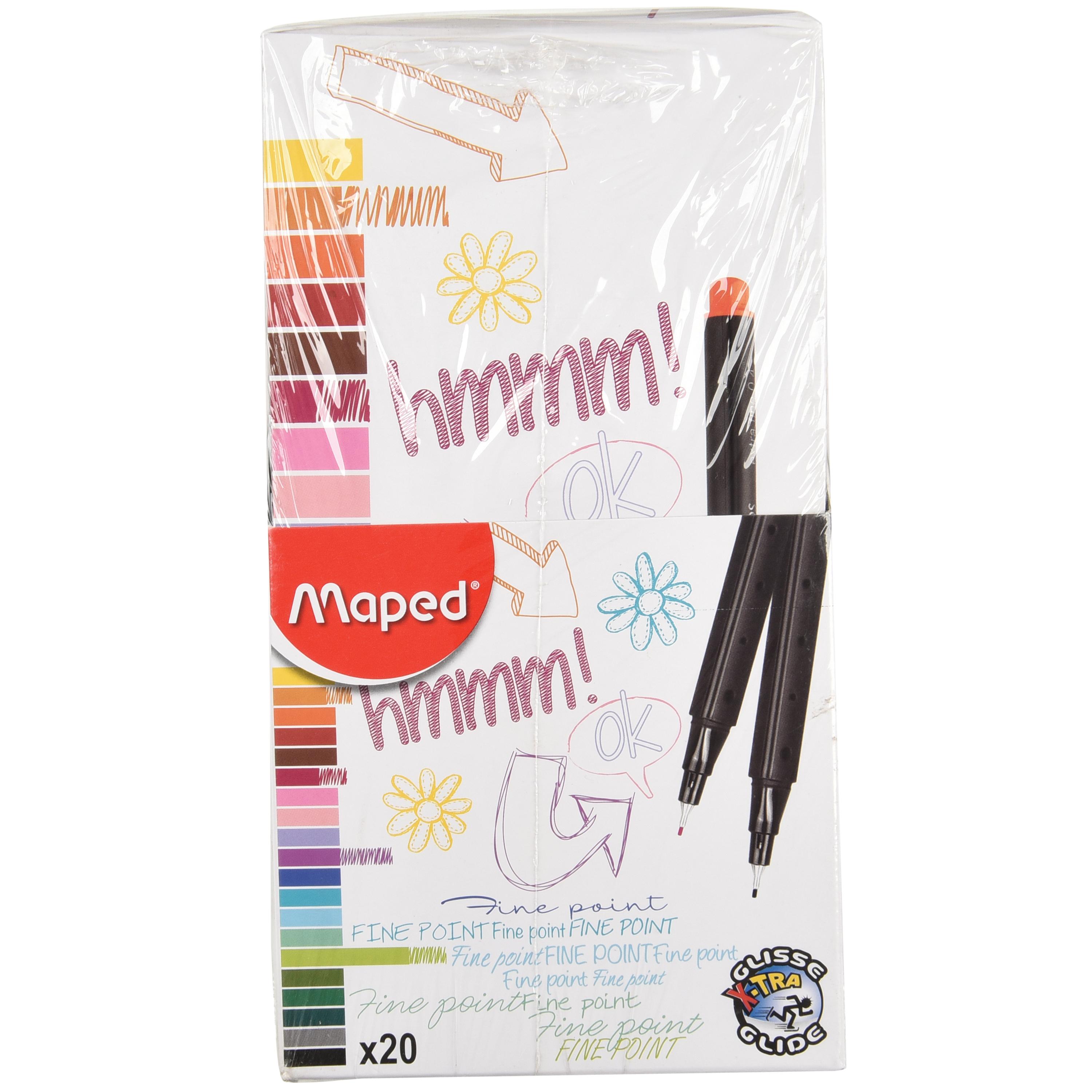 Graph Peps Felt Tipped Fine Liner Pens 20 ct. Packs