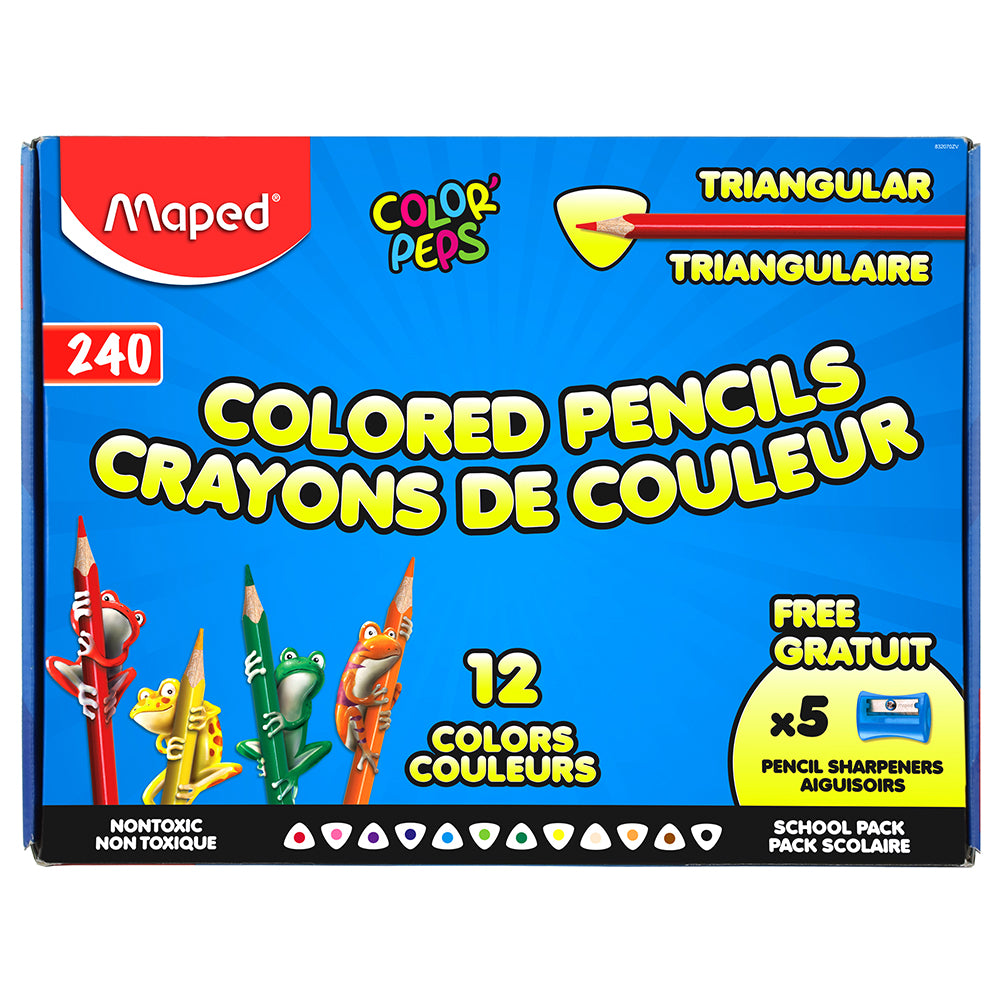 Triangle Colored Pencils | 240-Piece Set