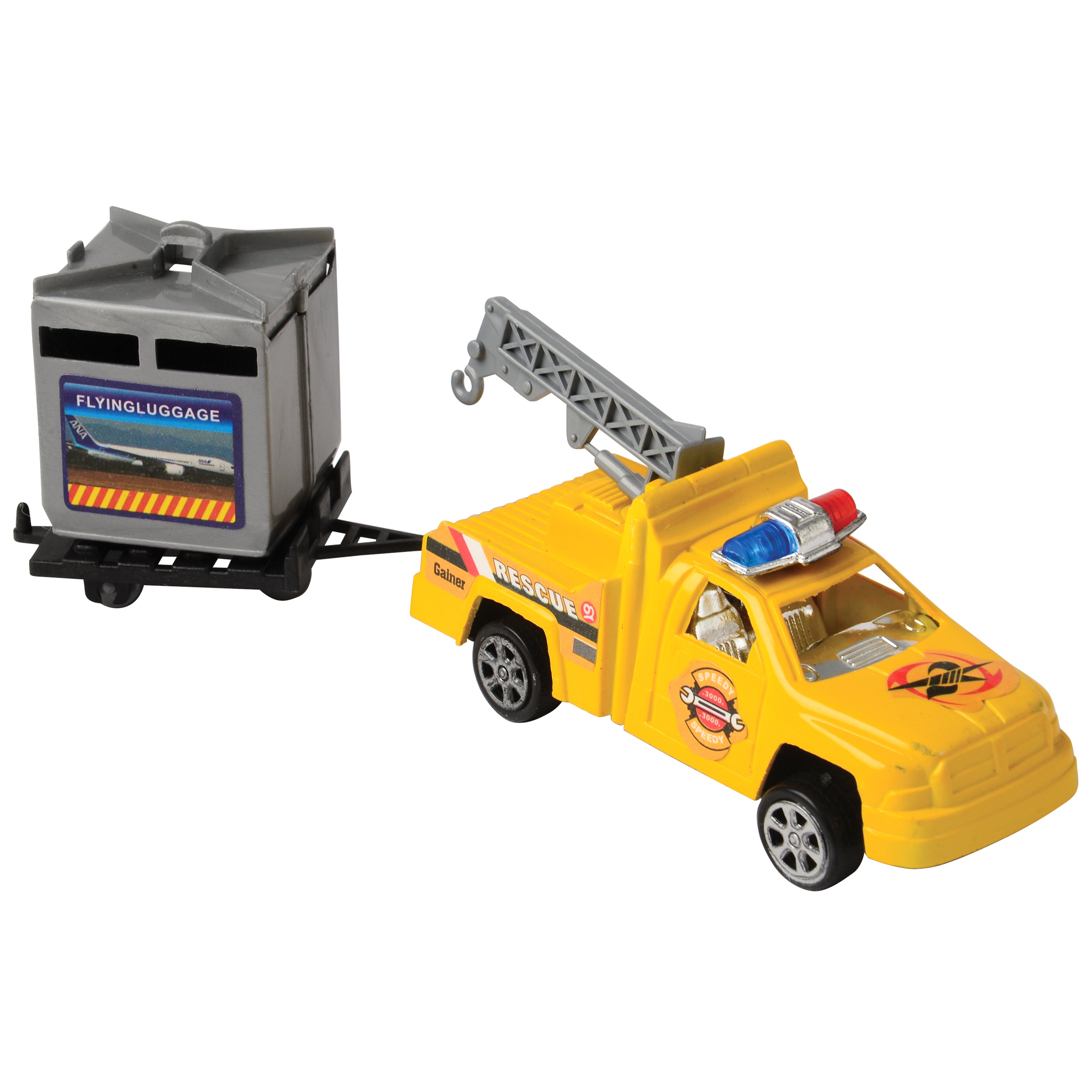 24-Piece Airport Playset with Vehicles, Helicopter, Airplane & Accessories