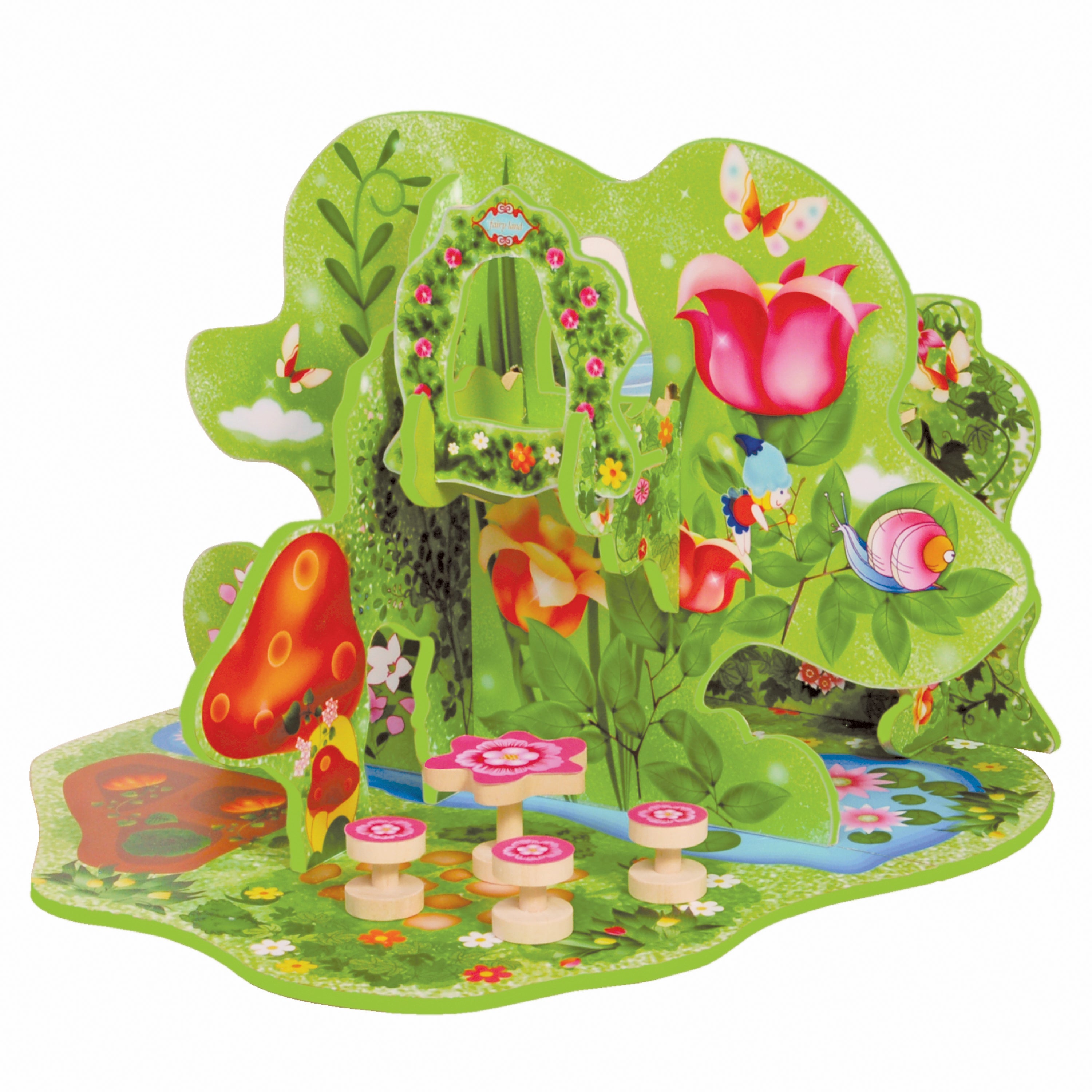 Wooden Small World Forest 3D Playscape – A Whimsical Setting for Preschool Storytelling and Exploration
