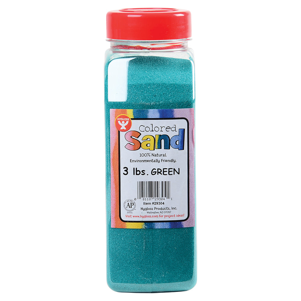 Quality 3 LB Green Sand for Arts & Crafts | Non-Toxic, Eco-Friendly, Made in the HYG-29304