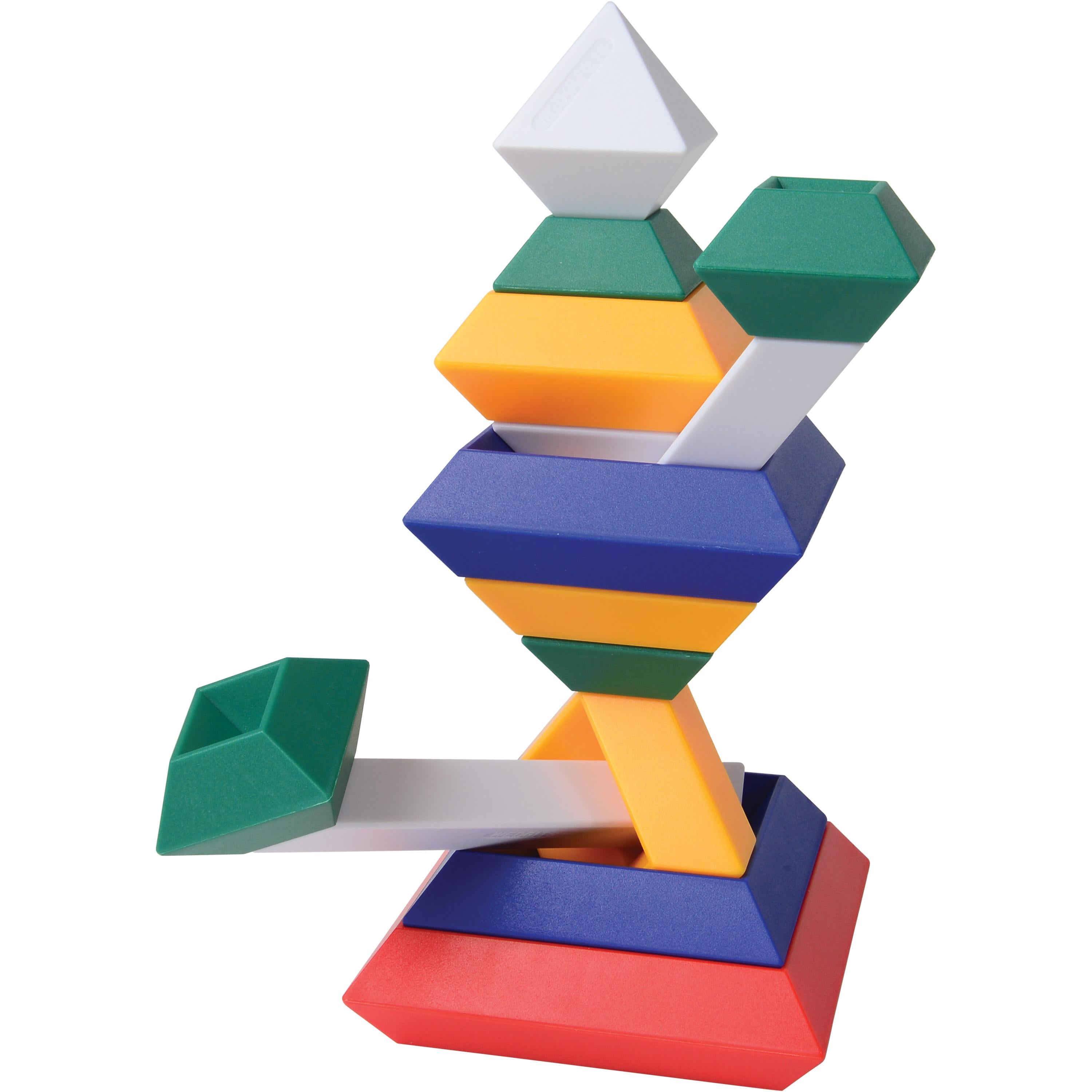 ImagAbility WEDGiTS™ Imagination 15-Piece Geometric Building Block Set