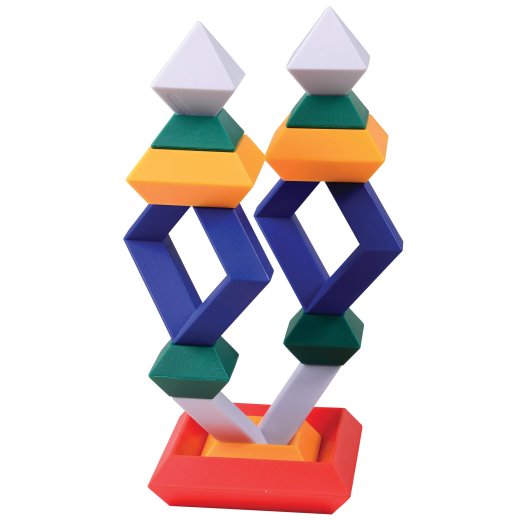 ImagAbility WEDGiTS™ Imagination 15-Piece Geometric Building Block Set