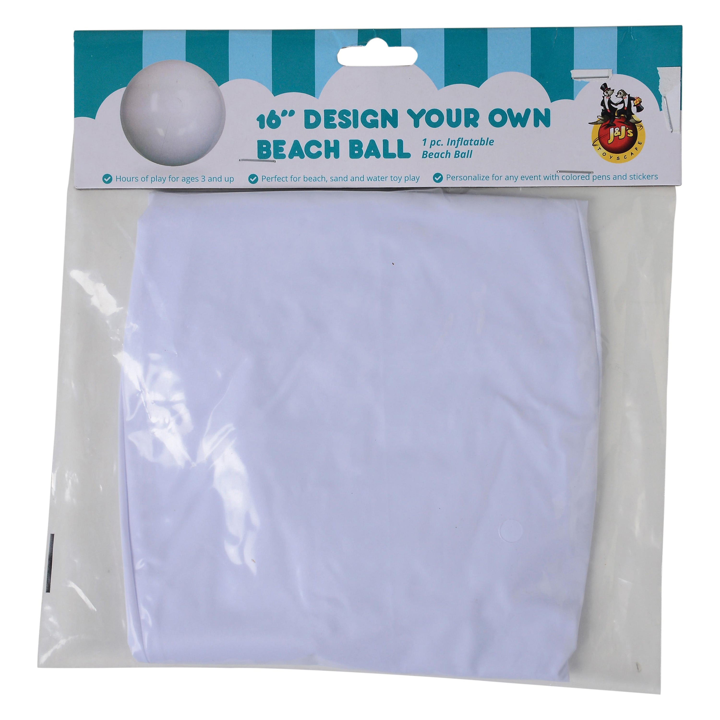 Inflatable Educational Beach Ball – 9" Diameter