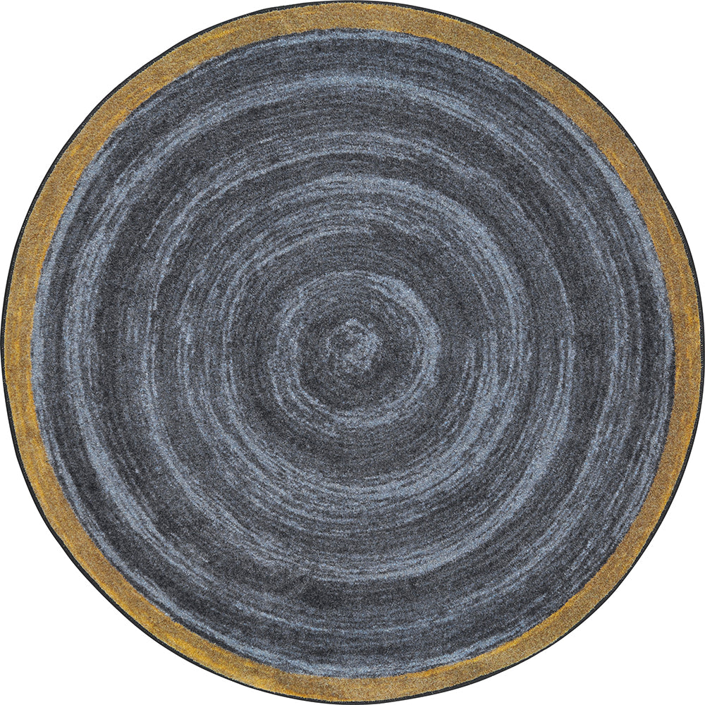Feeling Natural Slate Circular Area Rug - 5 ft 4 inches: Elevate Your Classroom JOY-30DS