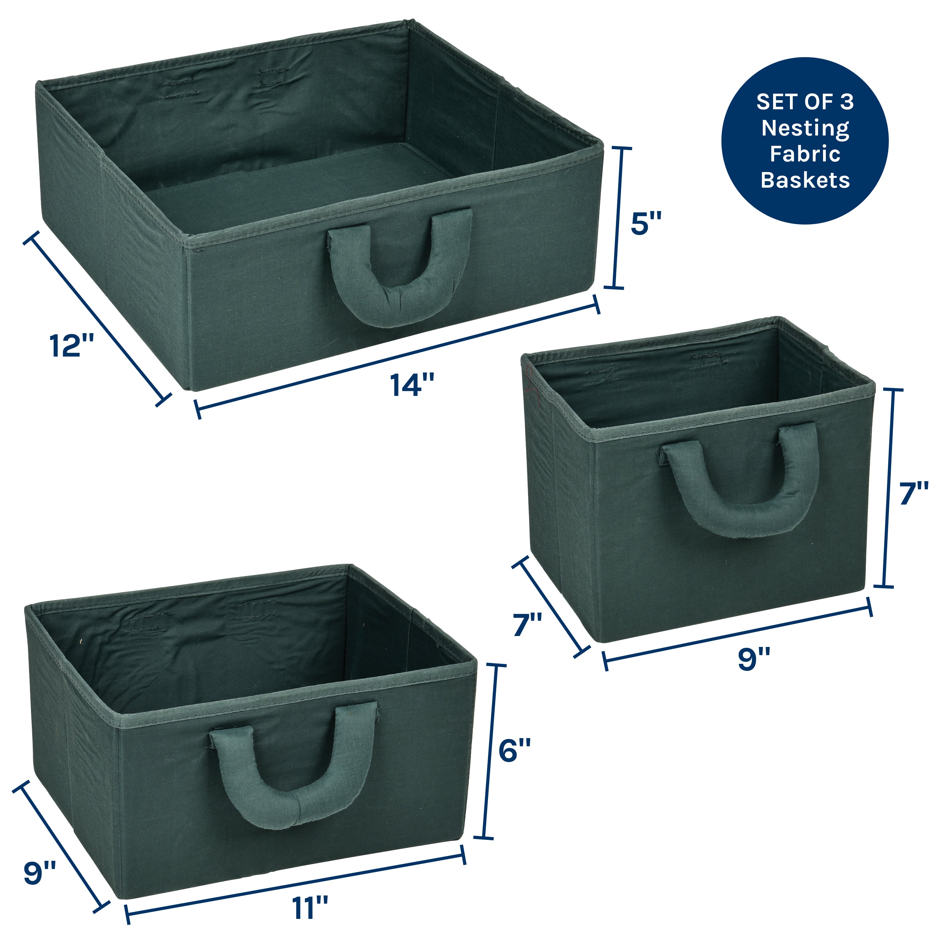 Nature Exploration Storage Baskets – Set of 3